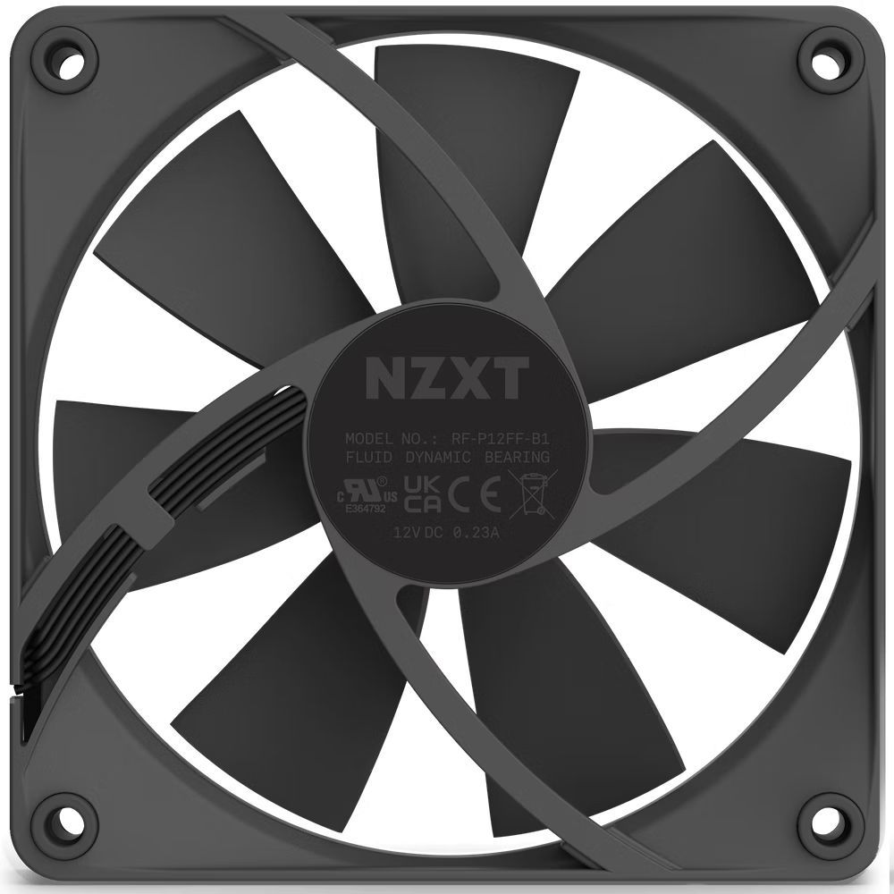 NZXT F120P Case Fan Matte Black