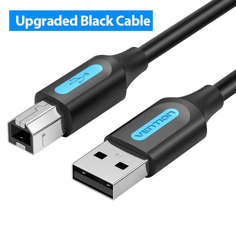 Vention USB 2.0 USB-A to USB-B cable 1,5m Black