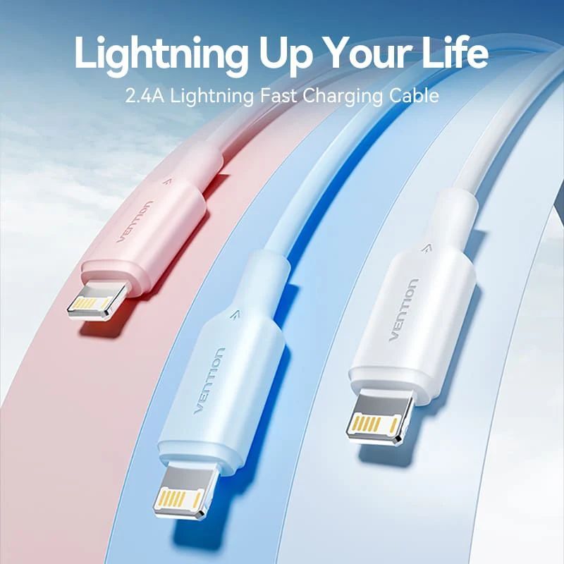 Vention USB 2.0 USB-A to Lightning cable 1m White