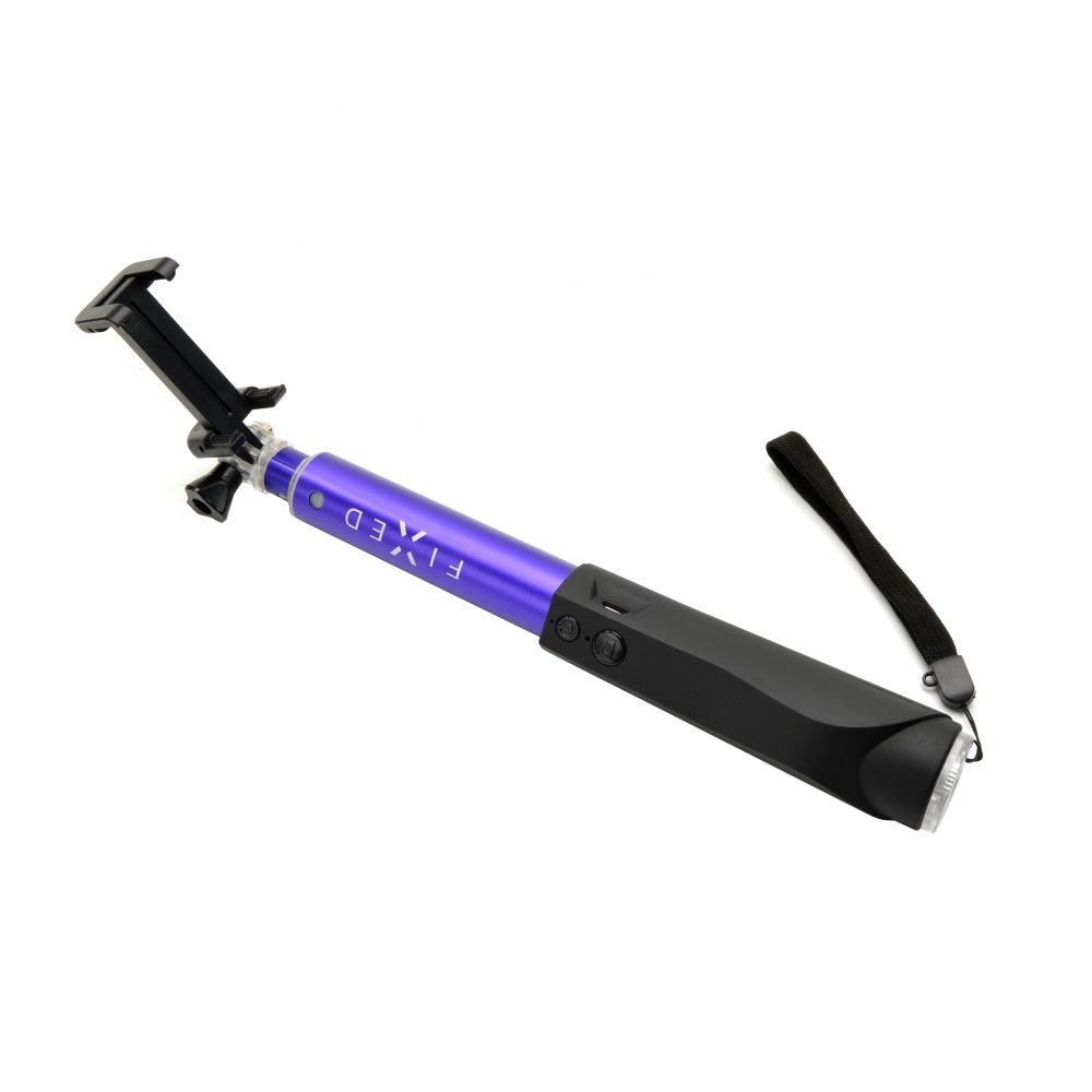 FIXED Teleszkópos szelfibot luxus alumínium kivitelben BT indítóval, kék