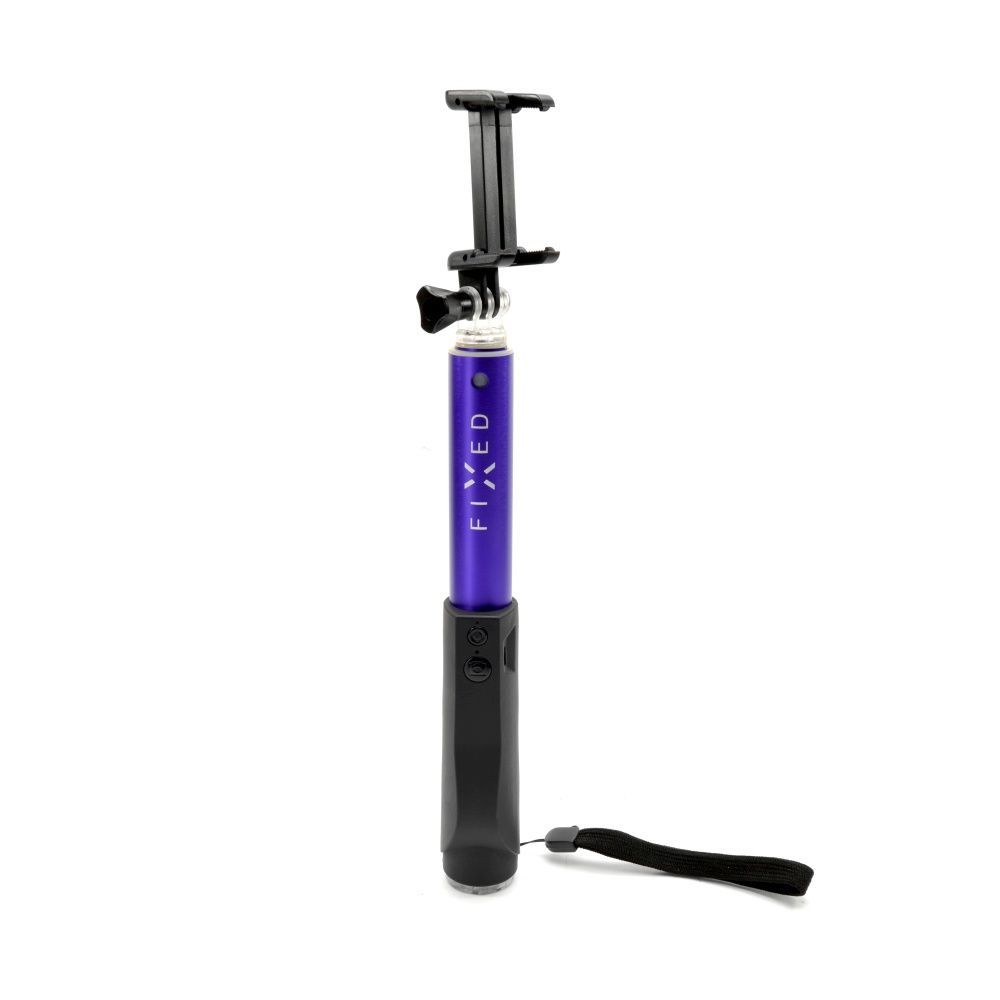 FIXED Teleszkópos szelfibot luxus alumínium kivitelben BT indítóval, kék