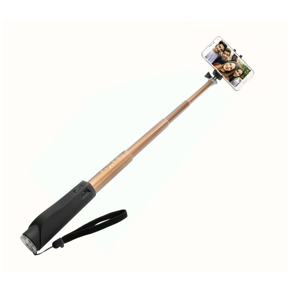 FIXED Teleszkópos szelfibot luxus alumínium kivitelben BT indítóval, arany