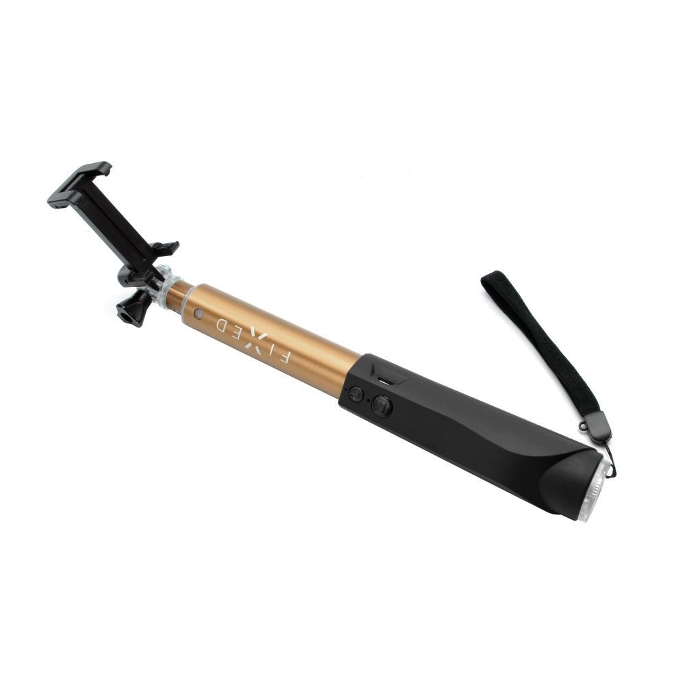 FIXED Teleszkópos szelfibot luxus alumínium kivitelben BT indítóval, arany