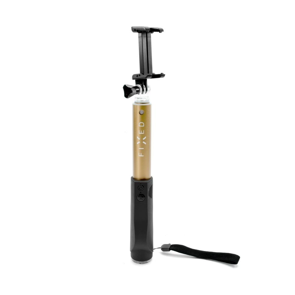 FIXED Teleszkópos szelfibot luxus alumínium kivitelben BT indítóval, arany