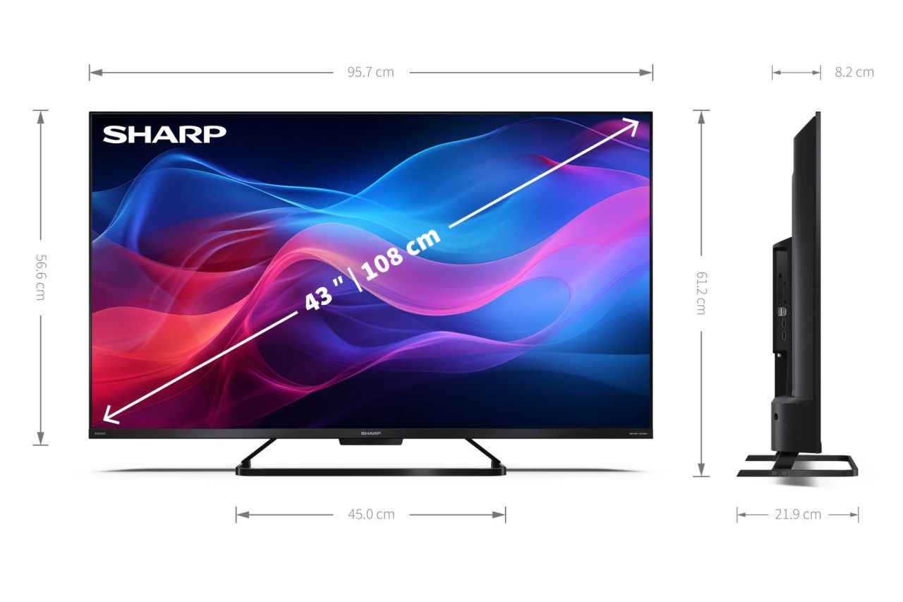 Sharp 43" 43GR8265E QLED Smart