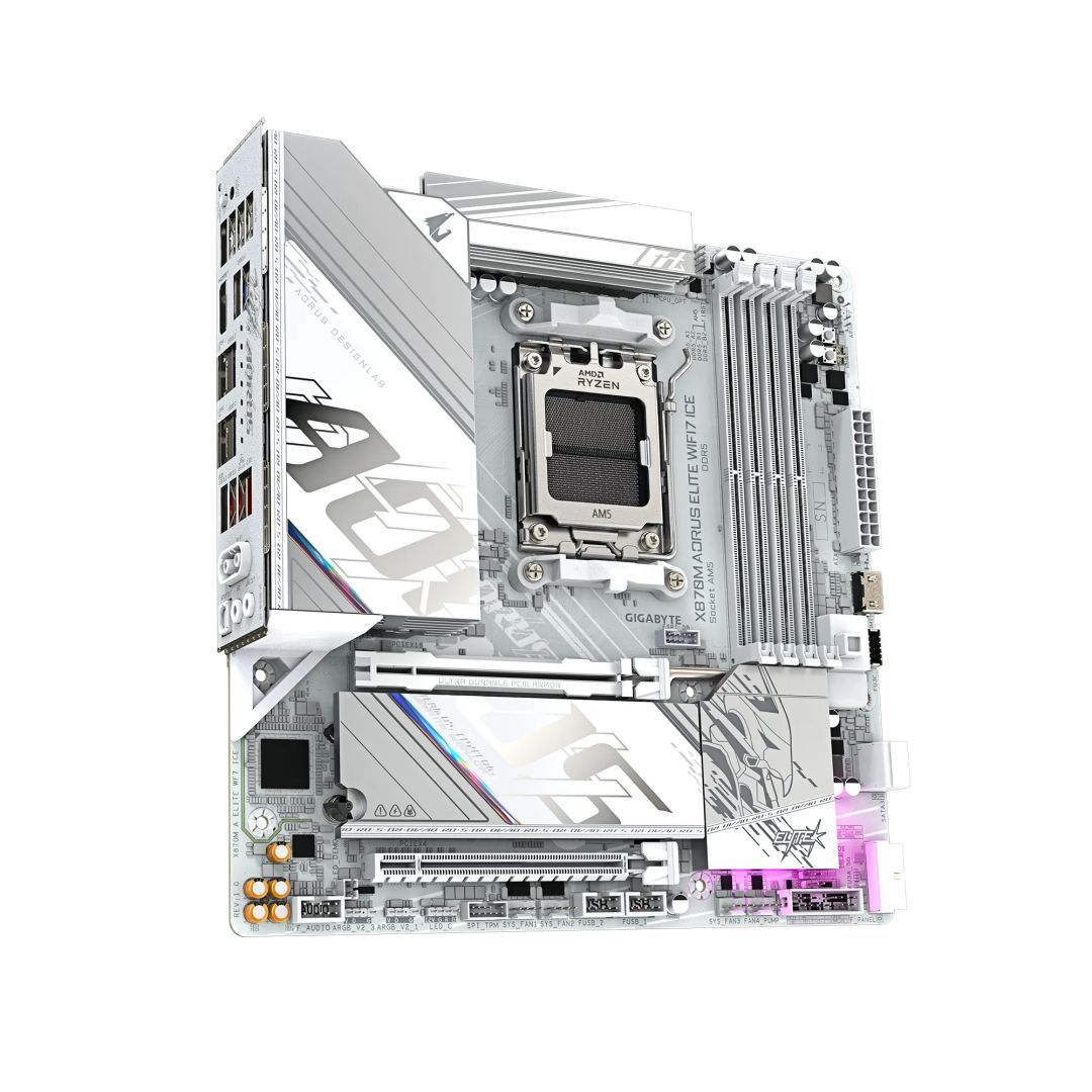 Gigabyte X870M AORUS ELITE WIFI7 ICE Gigabyte X870M AORUS ELITE WIFI7 ICE