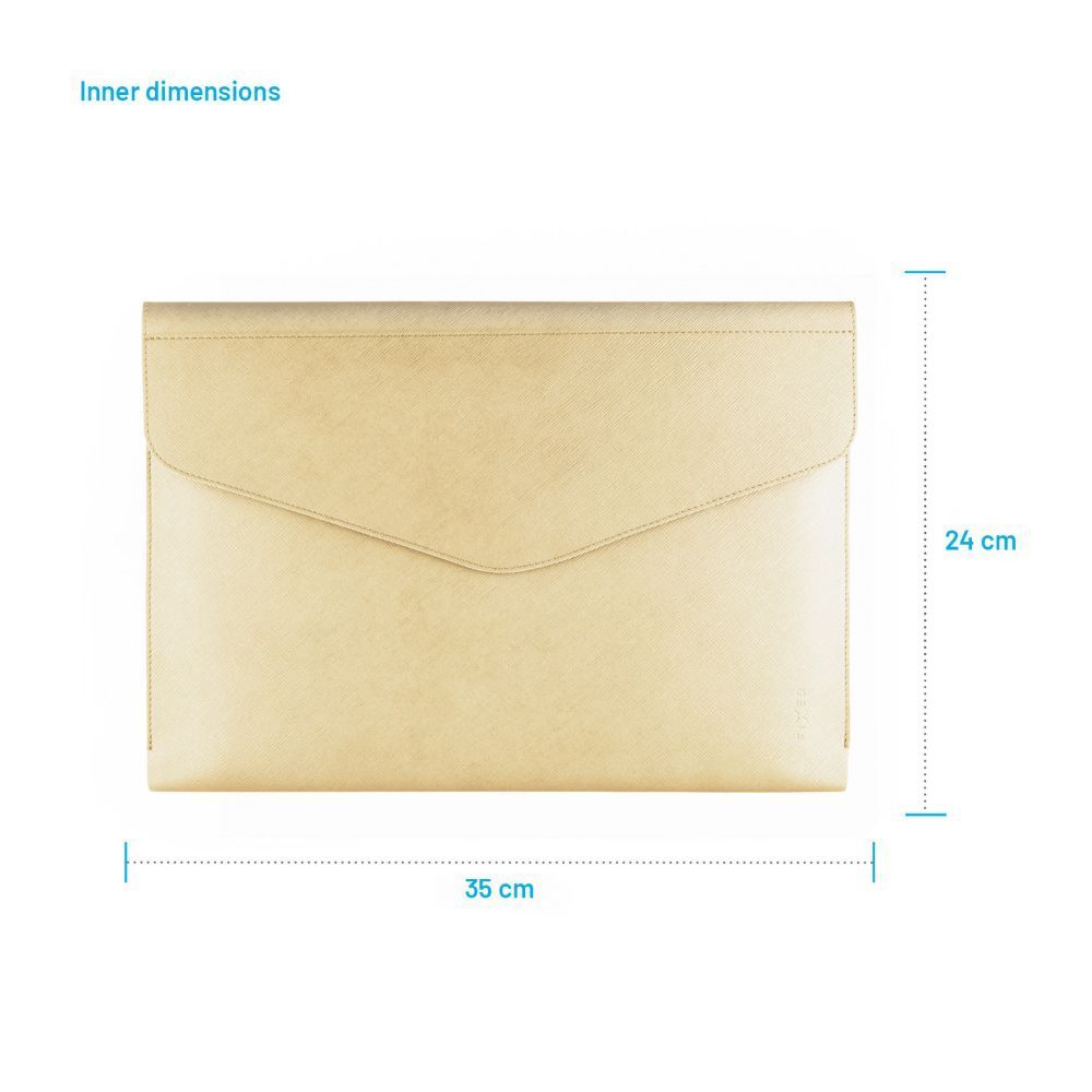 FIXED kézi táska laptophoz 15,3", világos sárga