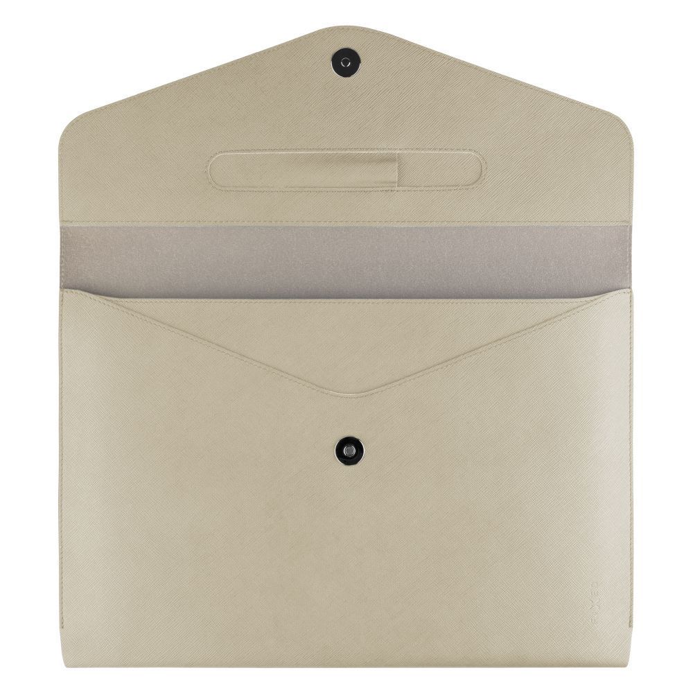 FIXED kézi táska laptophoz 15,3", krém