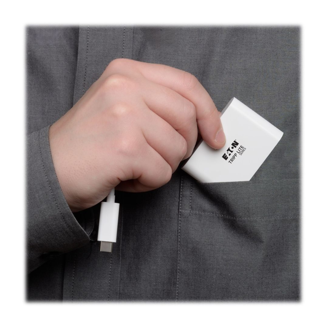 EATON Tripplite Series USB-C to HDMI Adapter with USB-A Port White