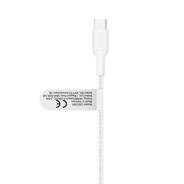 Belkin Braided USB-C to Dual USB-C Cable 1,5m White Belkin Braided USB-C to Dual USB-C Cable 1,5m White