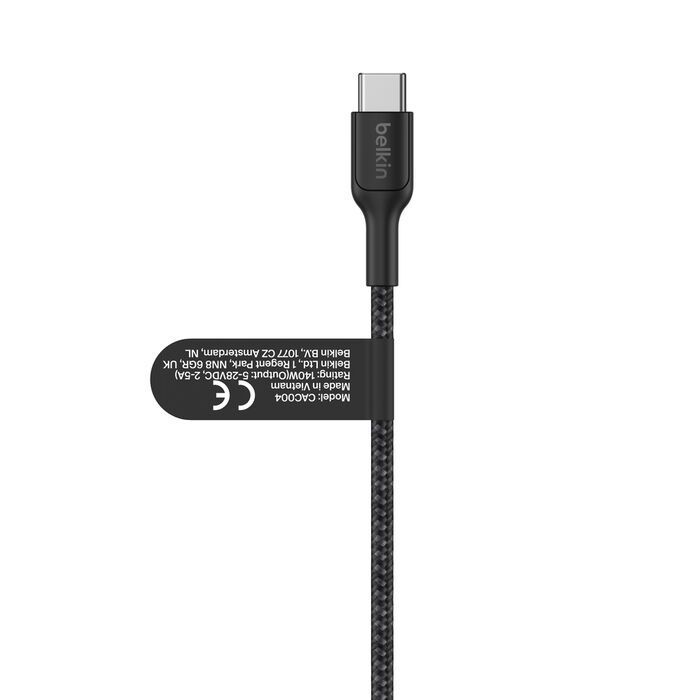 Belkin Braided USB-C to Dual USB-C Cable 1,5m Black Belkin Braided USB-C to Dual USB-C Cable 1,5m Black