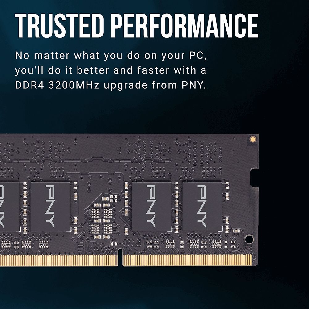 PNY 16GB DDR4 3200MHz SODIMM Performance Black