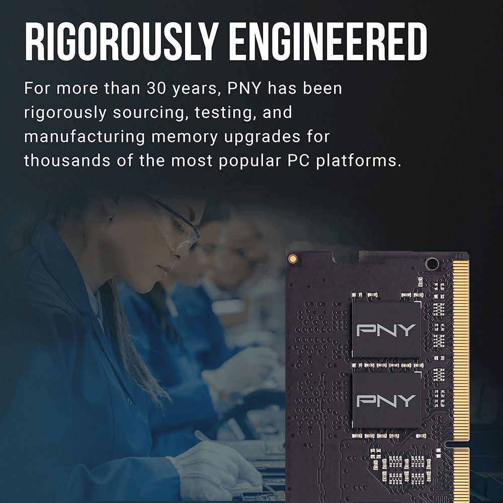 PNY 16GB DDR4 3200MHz SODIMM Performance Black