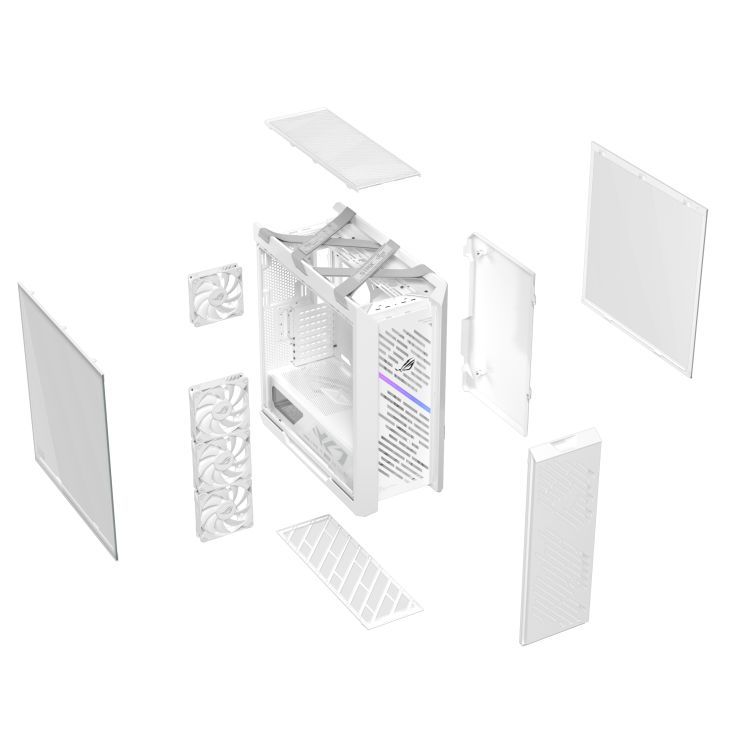 Asus ROG Strix Helios II Tempered Glass White Edition