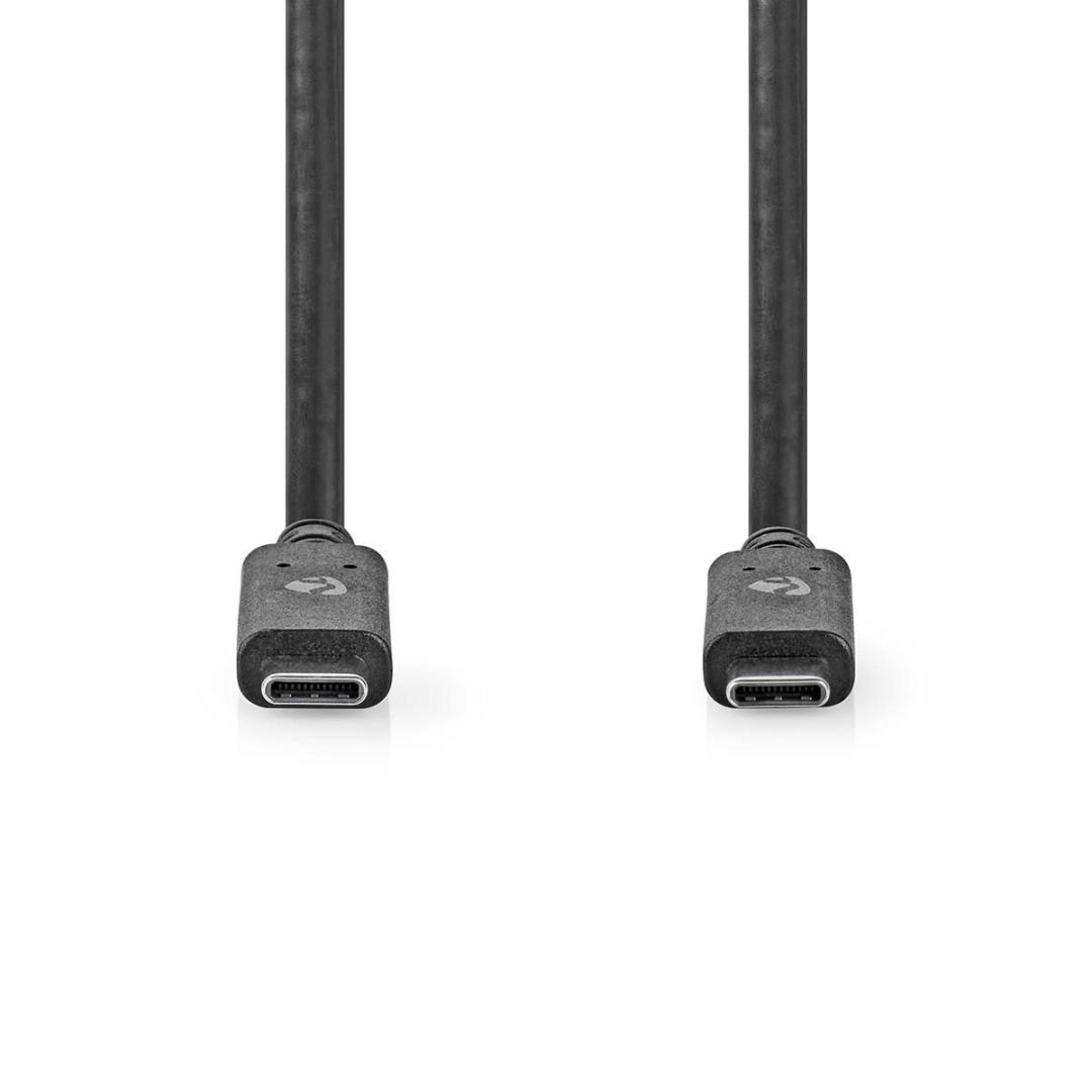 Nedis USB 3.2 Gen 2 USB-C Male to USB-C Cable 1m Black
