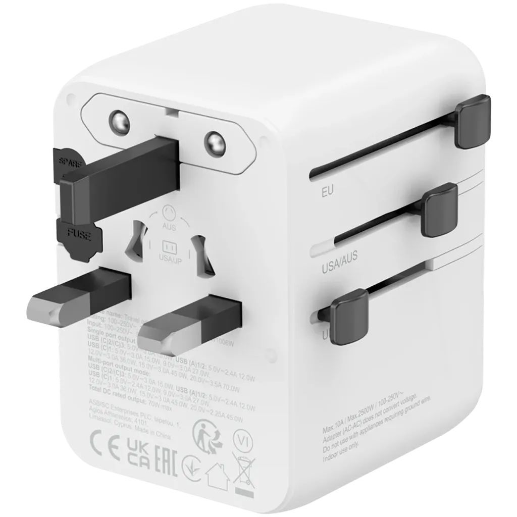 Canyon Universal Travel Adapter OnTour 70 White