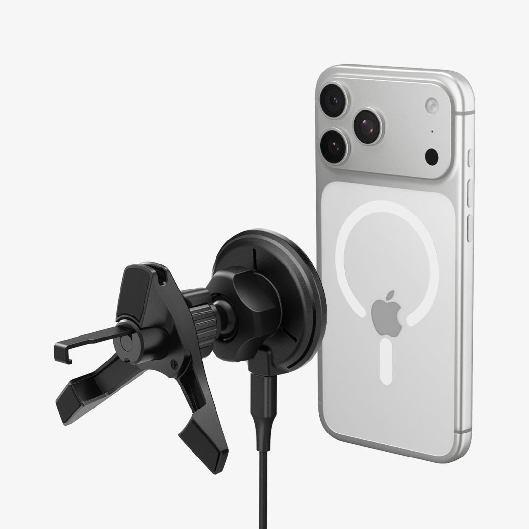 Spigen Essential Qi2 15W Hook Car Mount Black