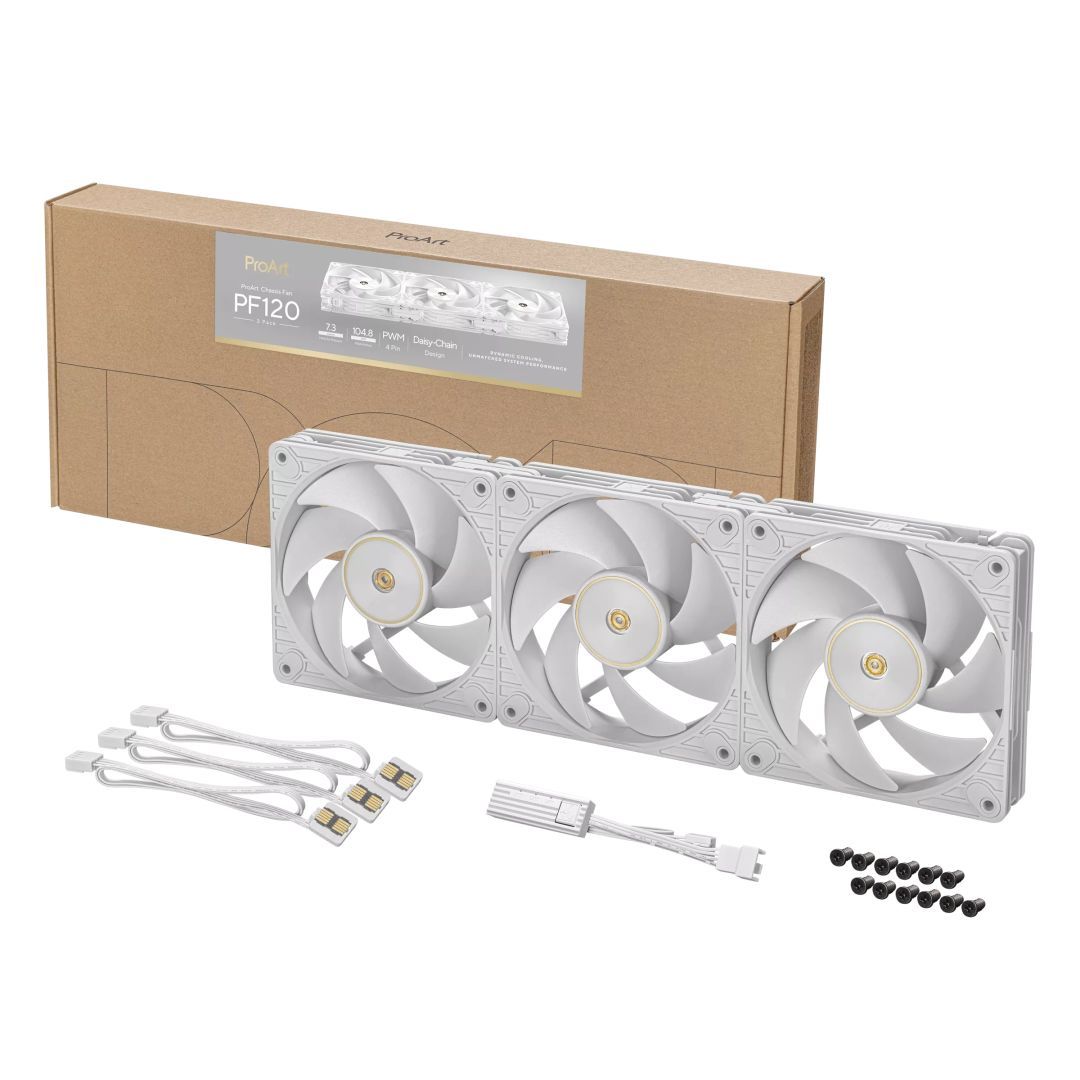 Asus ProArt PF120 Fan Triple Pack White Asus ProArt PF120 Fan Triple Pack White