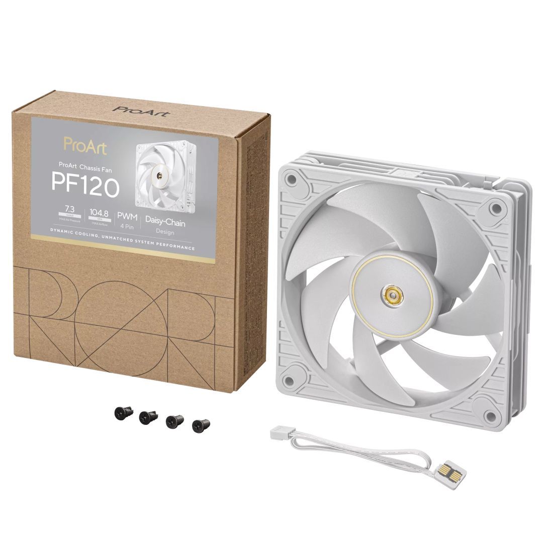 Asus ProArt PF120 Fan Single Pack White Asus ProArt PF120 Fan Single Pack White