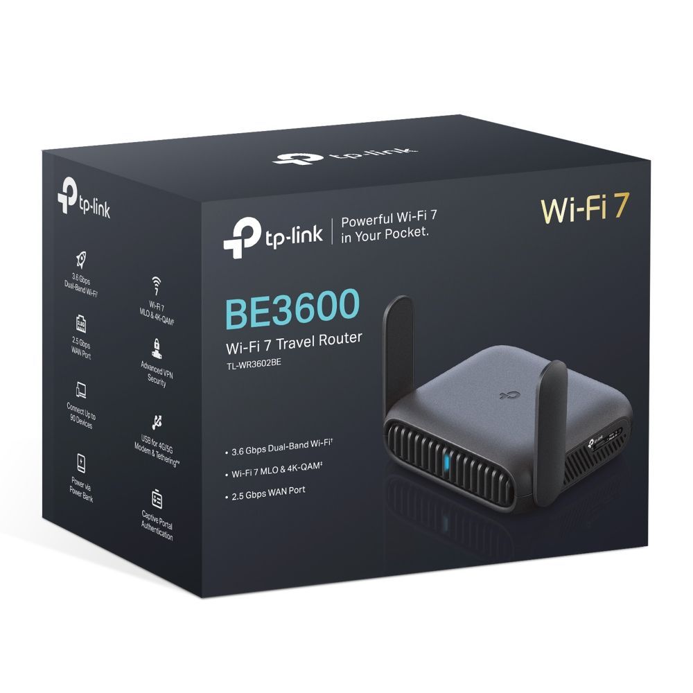 TP-Link TL-WR3602BE BE3600 Wi-Fi 7 Travel Router