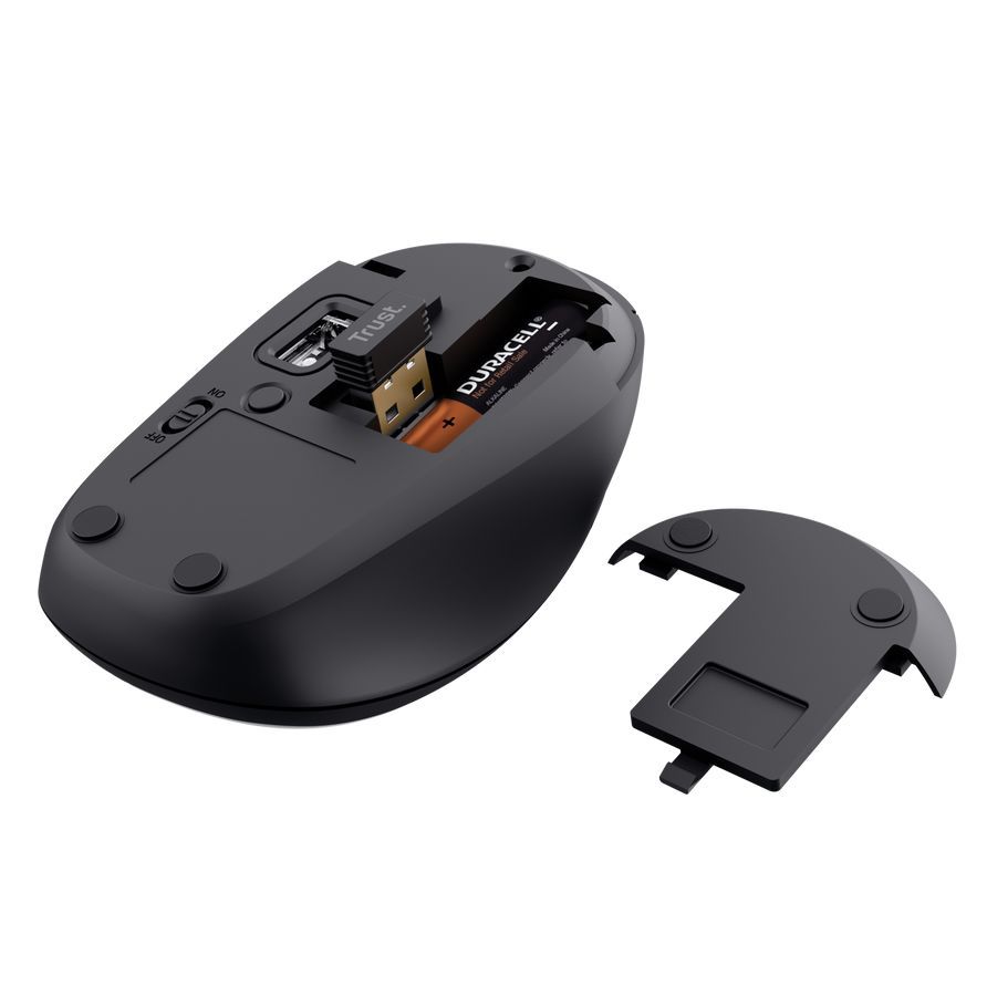 Trust Yvi+ Compact Multi-Device Wireless Mouse Black
