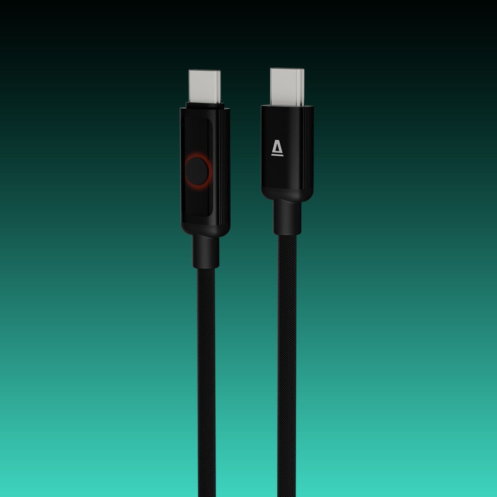 Avax CB653 Pulsey 60W USB-C charger cable 0,5m Black