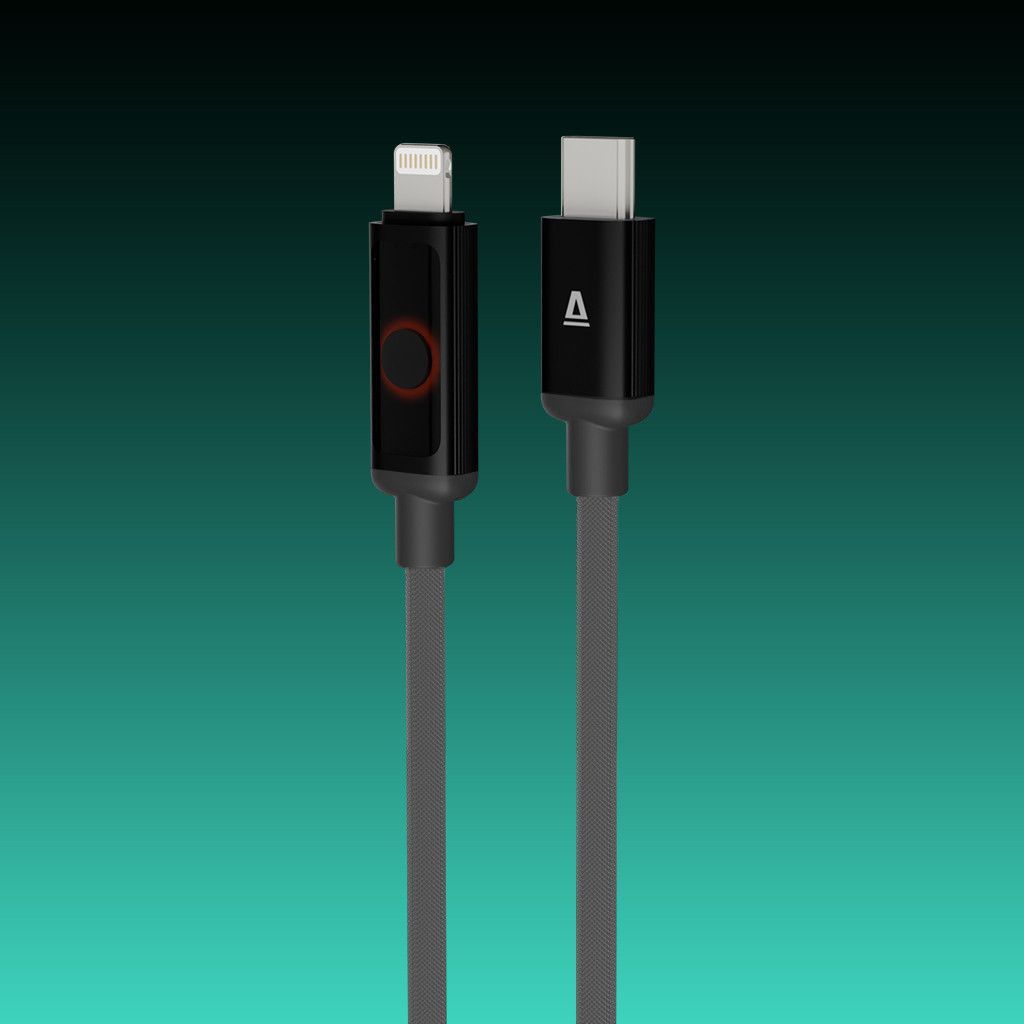 Avax CB650 Pulsey 27W USB-C to Lightning charger cable 0,5m Black