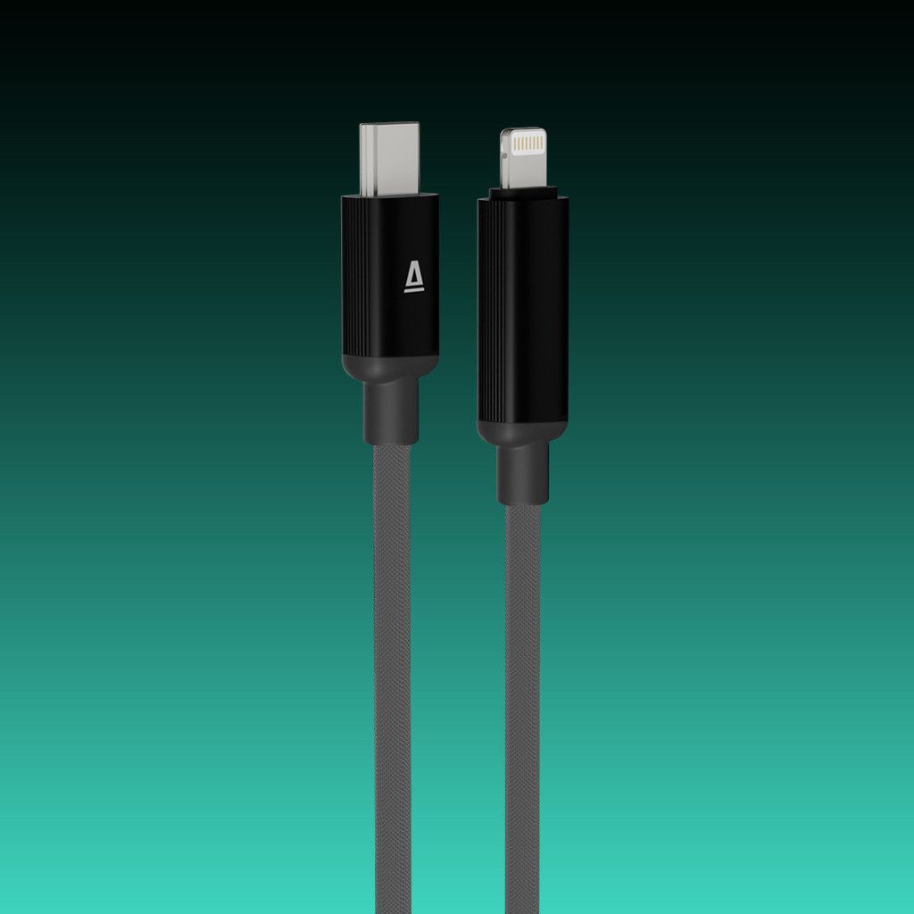 Avax CB650 Pulsey 27W USB-C to Lightning charger cable 0,5m Black