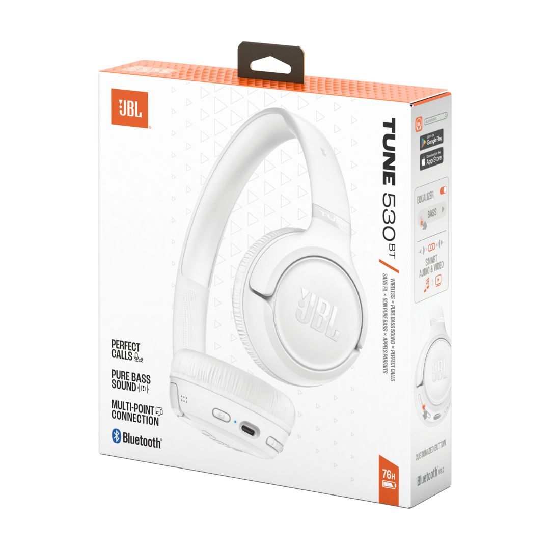 JBL Tune 530 Bluetooth Headset White