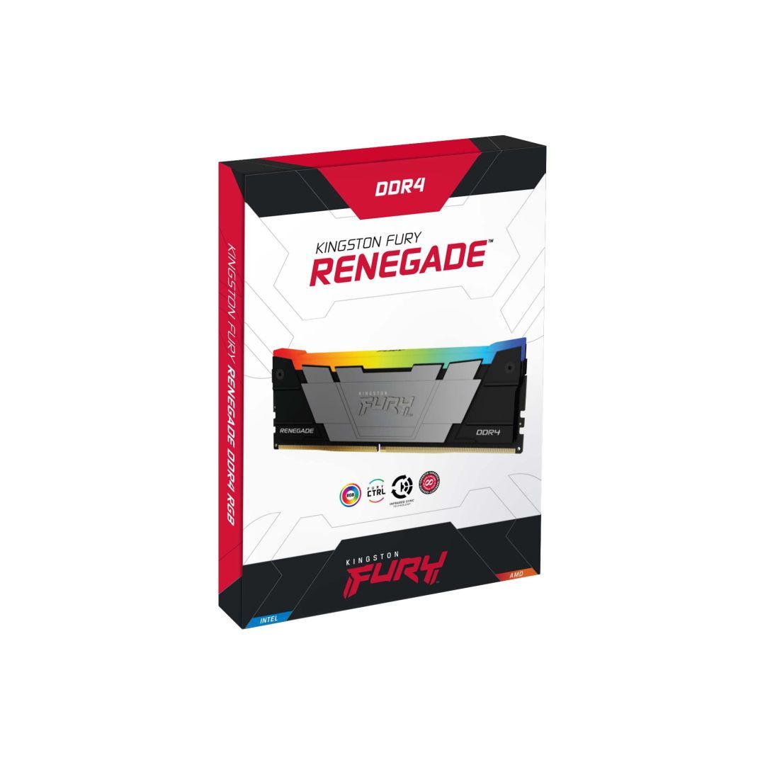Kingston 64GB DDR4 3200MHz Kit(2x32GB) Fury Renegade RGB Black Kingston 64GB DDR4 3200MHz Kit(2x32GB) Fury Renegade RGB Black
