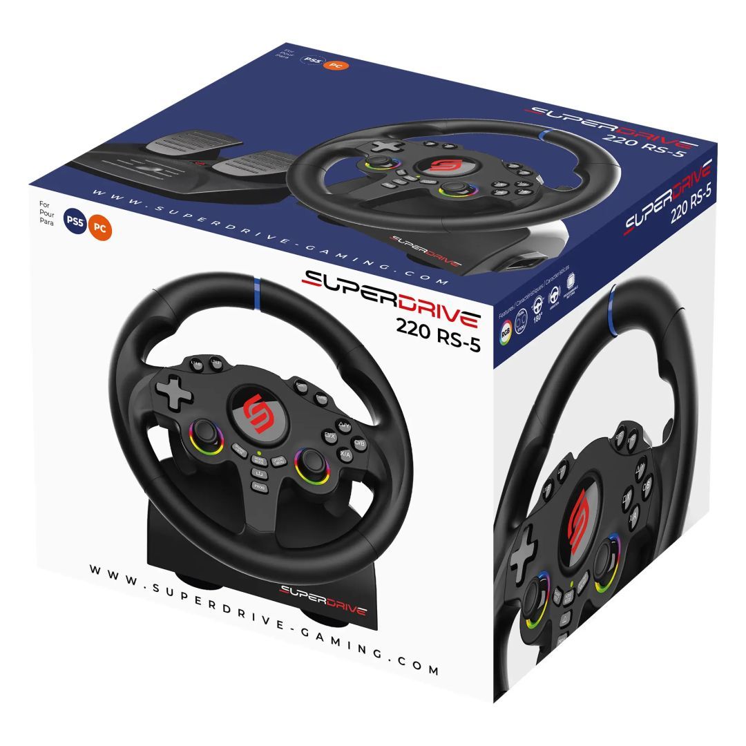Subsonic Superdrive 220 RS-5 Steering Wheel Black