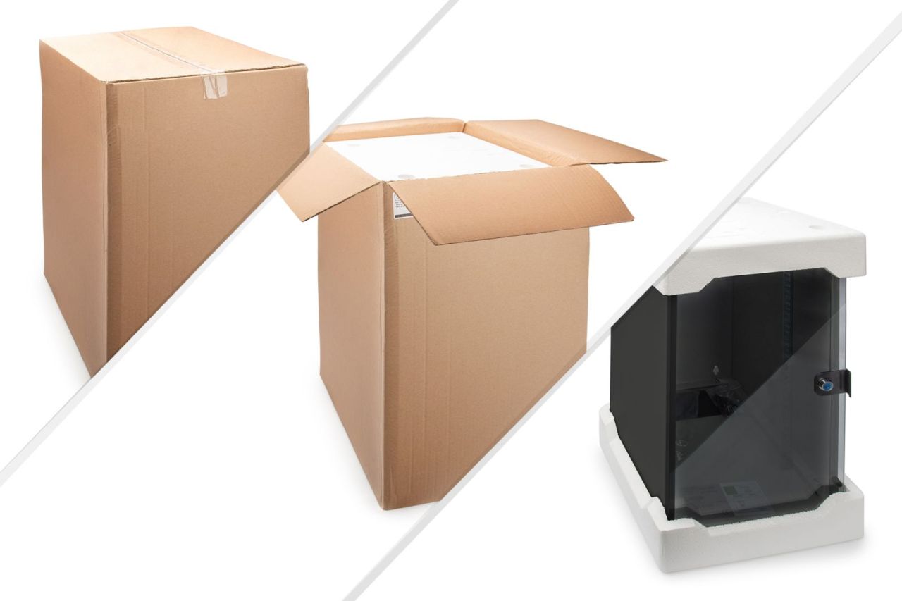 Digitus DN-10-12U-B Falra szerelhető Rackszekrény Black