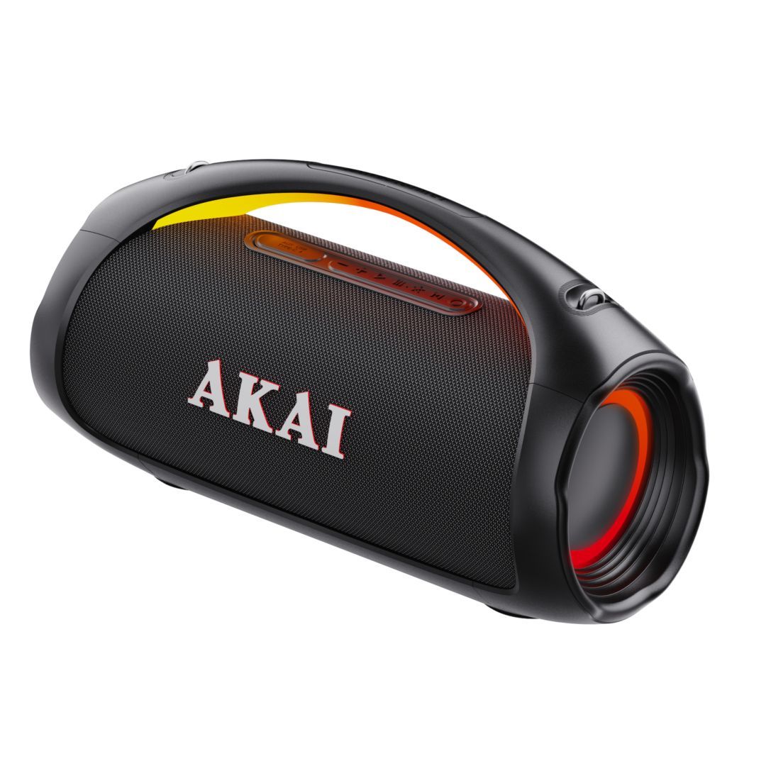 Akai 1.0 Waterproof Portable Bluetooth Speaker 110W Black