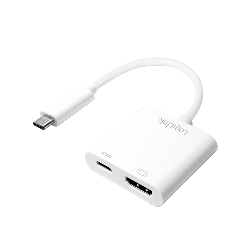 Logilink USB-C 3.1 to HDMI adapter with PD White