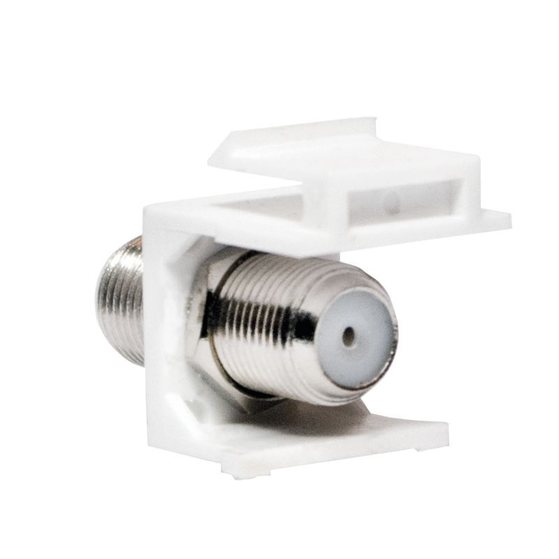 Logilink TV/SAT keystone coupler F-Type/F to F-Type/F White Logilink TV/SAT keystone coupler F-Type/F to F-Type/F White