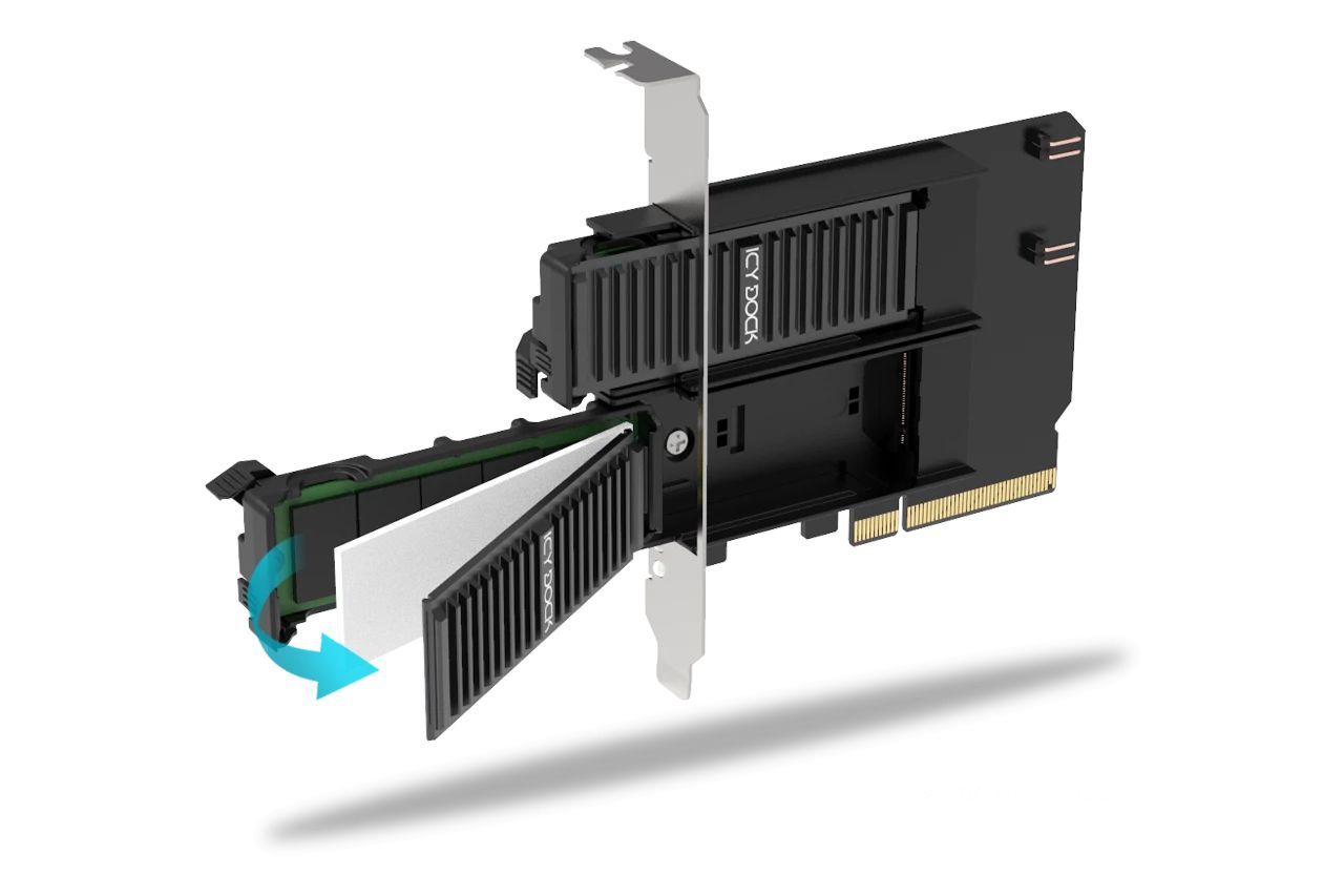 IcyDock MB312M4P-B ExpressSlot Core IcyDock MB312M4P-B ExpressSlot Core