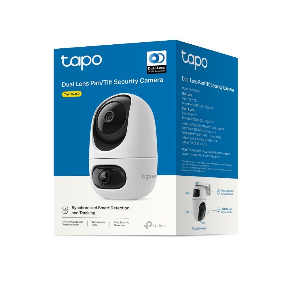 TP-Link Tapo C245D Dual Lens Pan/Tilt Security