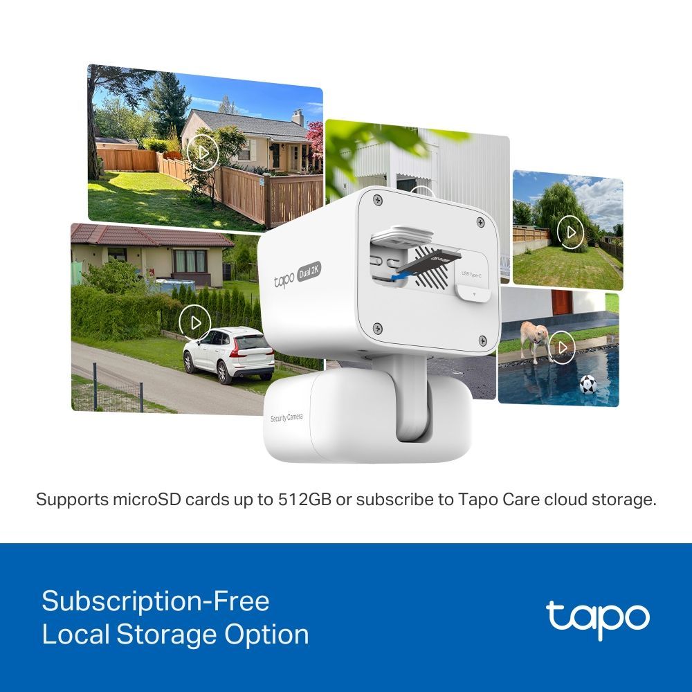 TP-Link Tapo C645D KIT Solar-Powered Dual-Lens Pan/Tilt Security Camera Kit