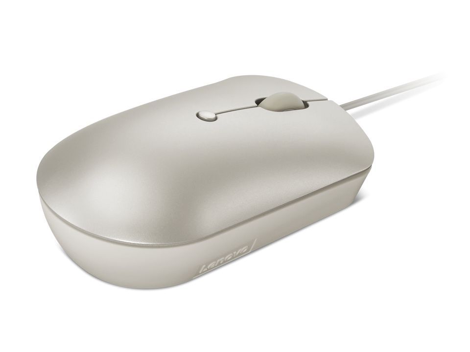 Lenovo 540 USB-C Wired Compact Mouse Sand