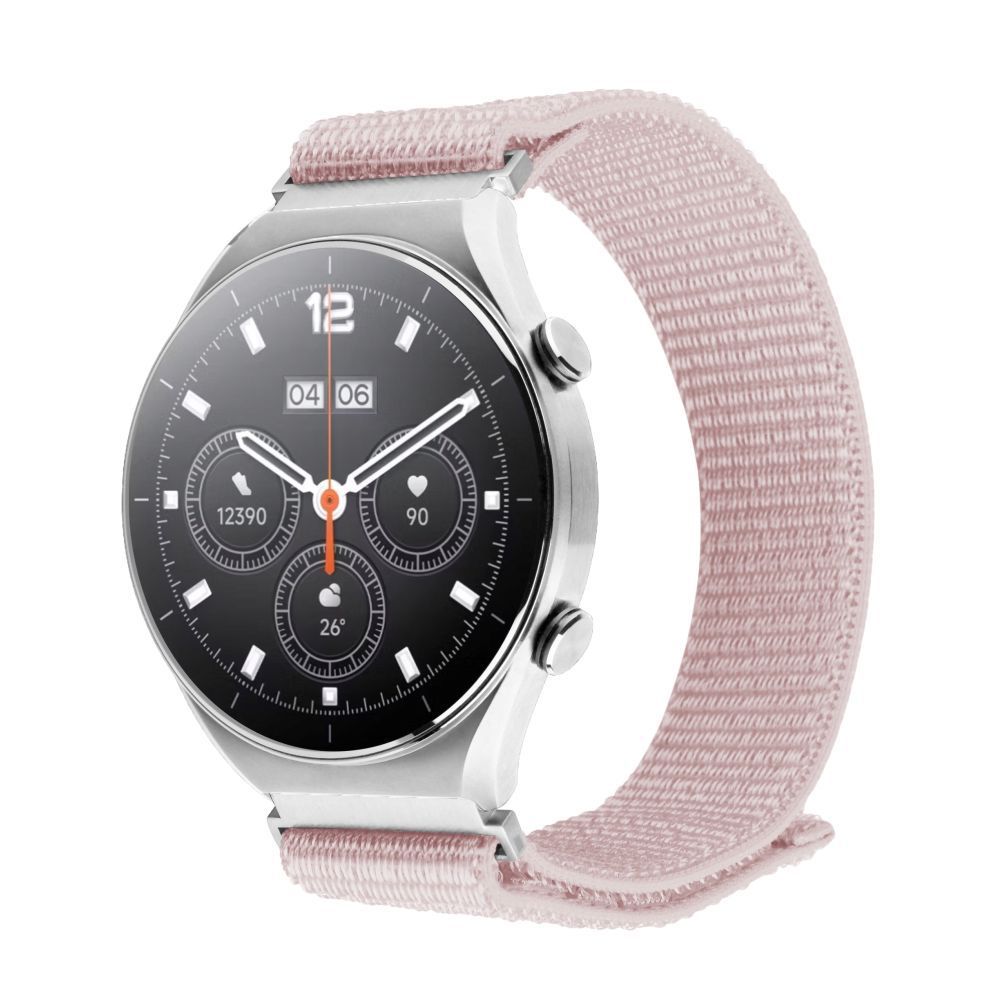 FIXED Nejlon sportos szíj gyorskioldóval 18mm okosórához, rose gold színben