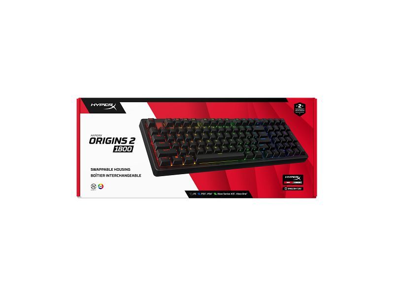 HP HyperX Origins 2 1800 Mechanical Keyboard Black UK