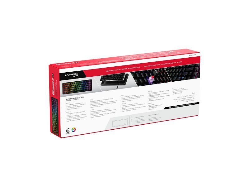 HP HyperX Origins 2 65 Mechanikus Keyboard Black UK