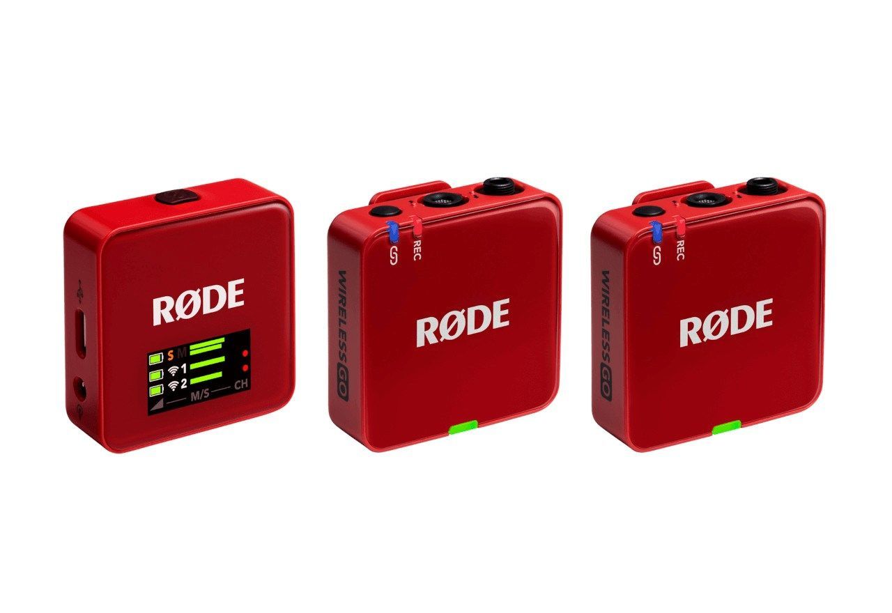 Rode Wireless GO III Compact Wireless Microphone System Red Rode Wireless GO III Compact Wireless Microphone System Red