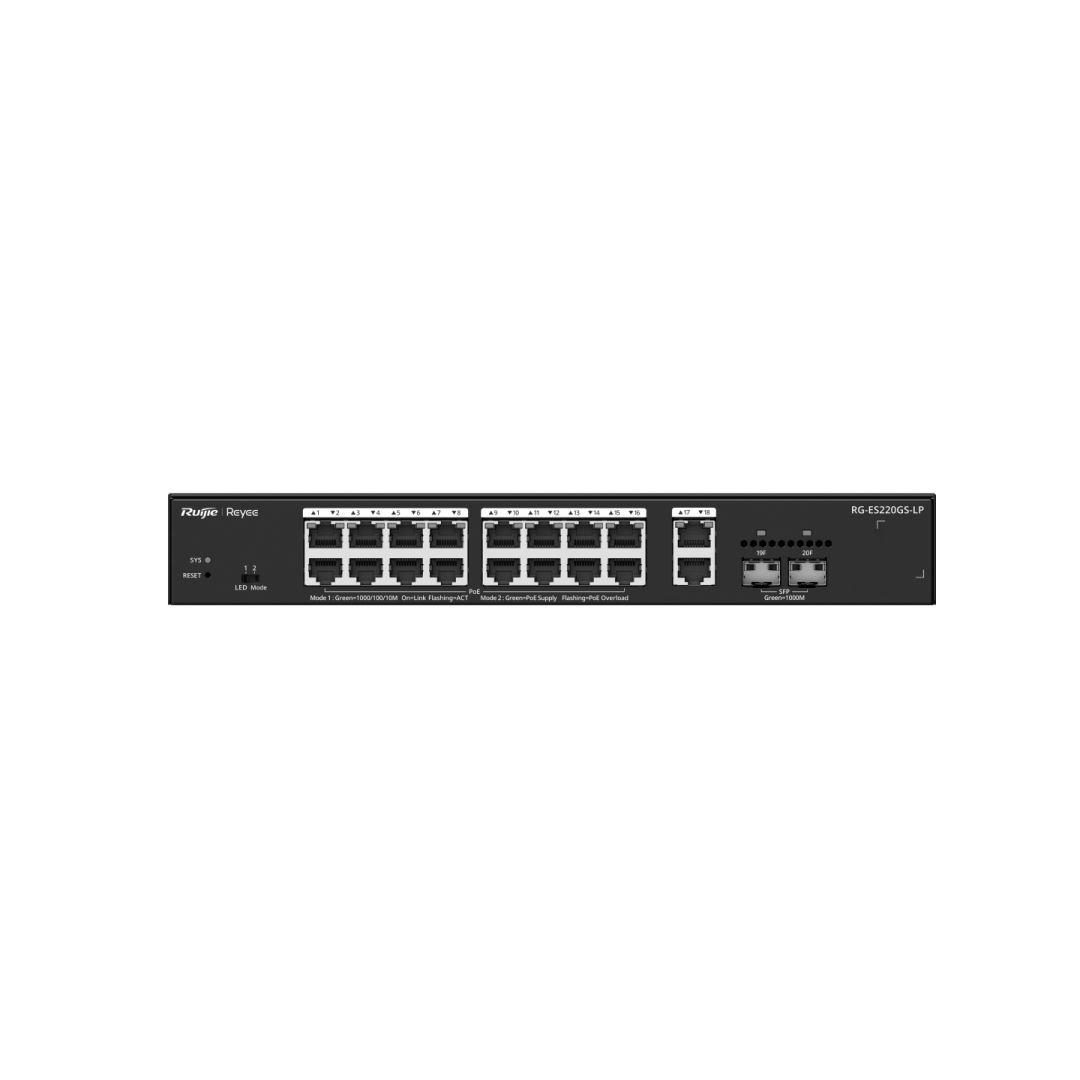 Reyee RG-ES220GS-LP 20-Port Gigabit Smart Cloud Managed PoE Switch