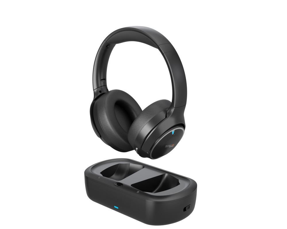 Technaxx TX-350 Bluetooth Wireless TV Headset Black