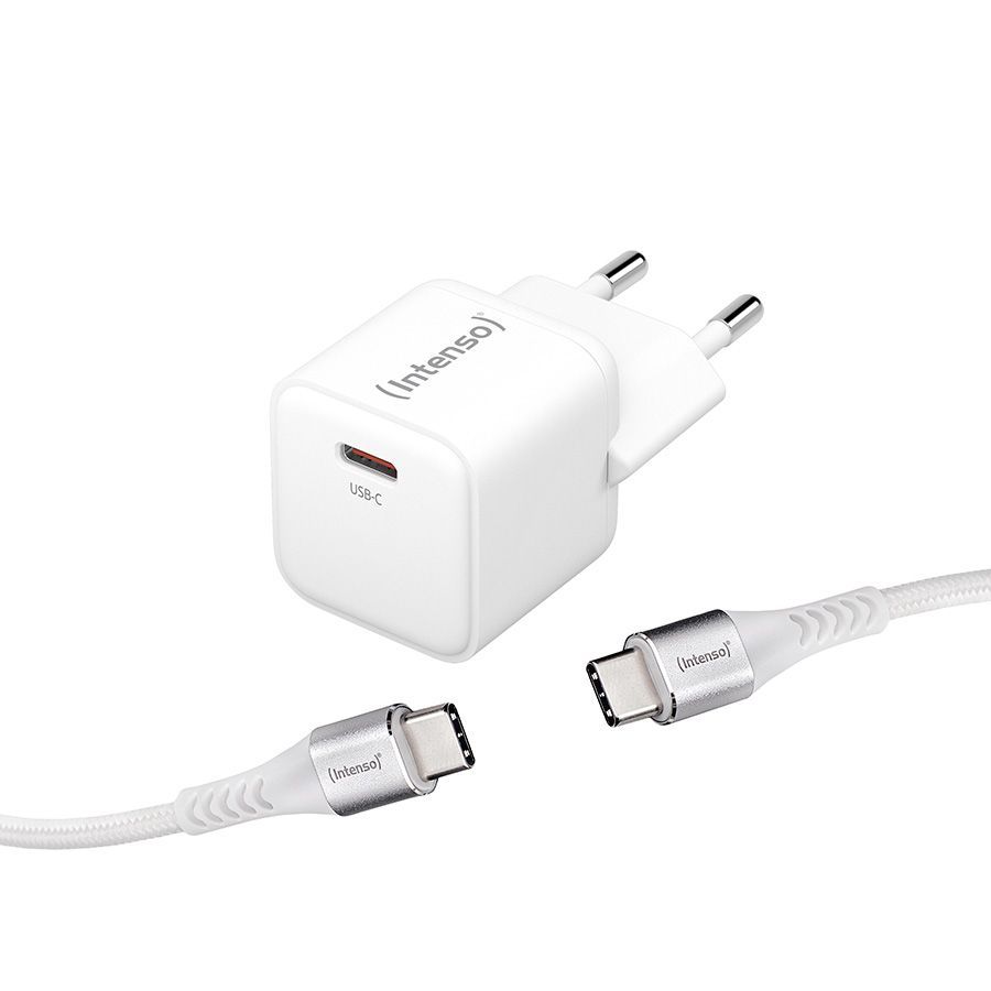 Intenso W30C GaN adapter + C315C cable 1,5m White