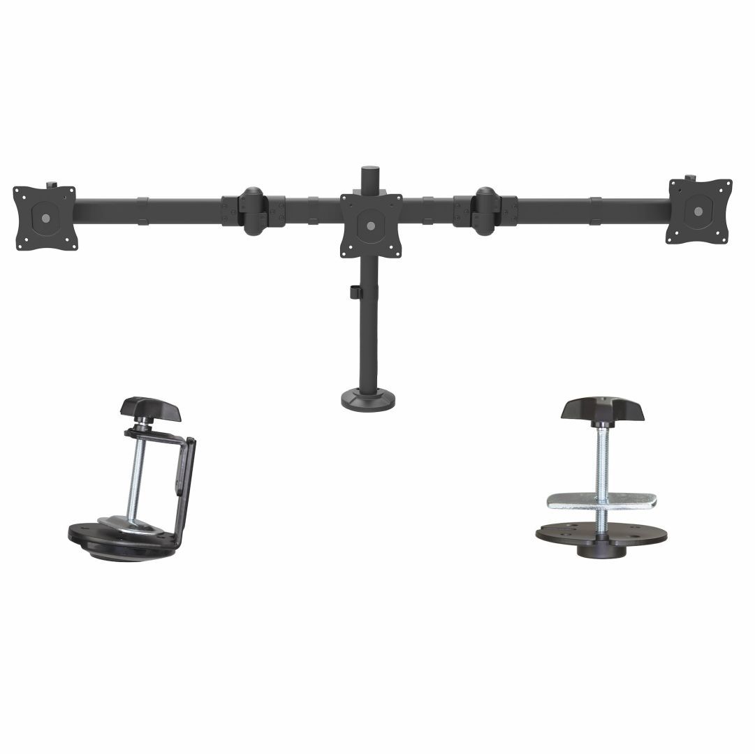 Startech Desk Mount Triple Monitor Arm 27" Black