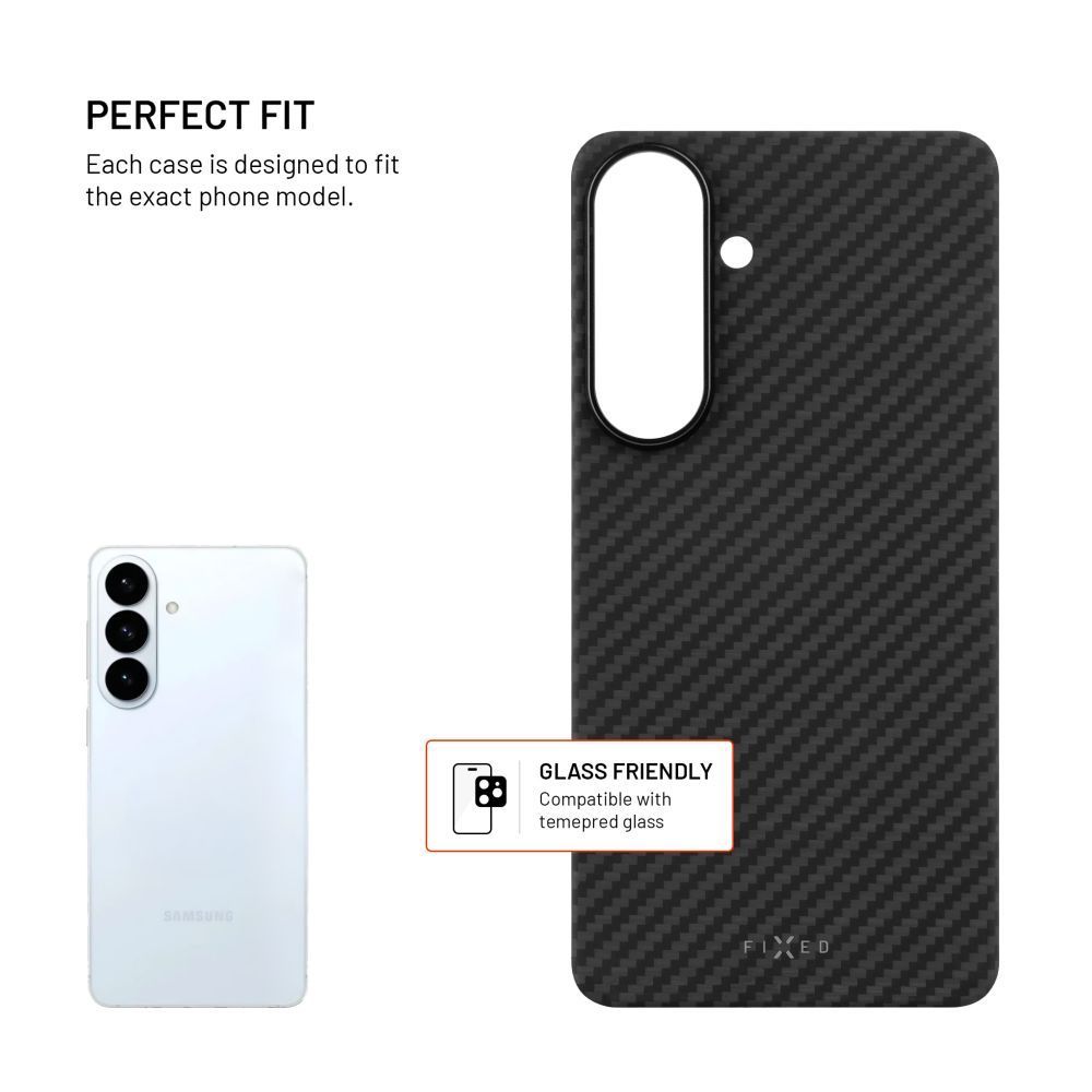 FIXED MagVelar telefontok Samsung Galaxy S26+ készülékhez, fekete FIXED MagVelar telefontok Samsung Galaxy S26+ készülékhez, fekete