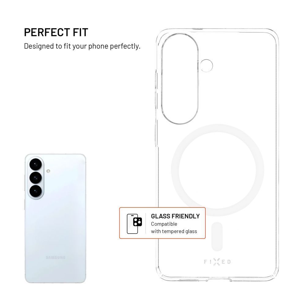 FIXED MagShell tok Samsung Galaxy S26 készülékhez, átlátszó