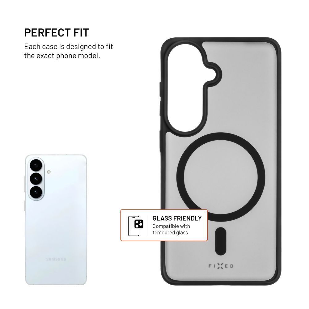 FIXED MagMisty telefontok Samsung Galaxy S26 készülékhez, fekete FIXED MagMisty telefontok Samsung Galaxy S26 készülékhez, fekete